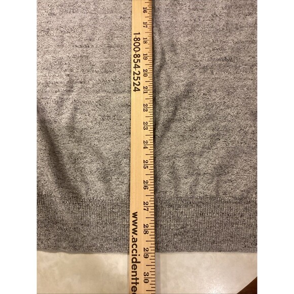 J CREW FACTORY Mens Raglan Cotton Sweater Sz XL Heather Gray LS NWOT - Picture 12 of 12